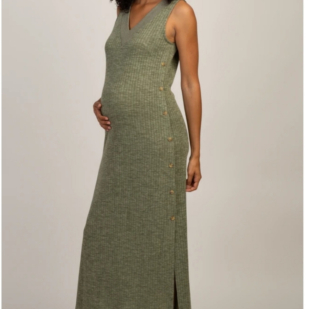 Olive Green PinkBlush dress